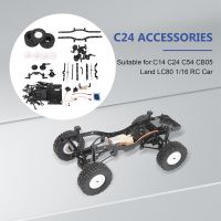 190mm Wheelbase Unassembled Frame Chassis for WPL C14 C24 C24-1 C54 CB05 Land Cruiser LC80 1/16 RC Car Upgrade Parts