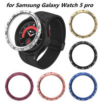 อุปกรณ์เสริมสำหรับนาฬิกา Galaxy Watch 5 Pro ทำจากเหล็กสำหรับ Samsung Galaxy Watch 5 Pro อุปกรณ์เสริมสำหรับป้องกันบัมเปอร์โลหะป้องกันรอยขีดข่วน