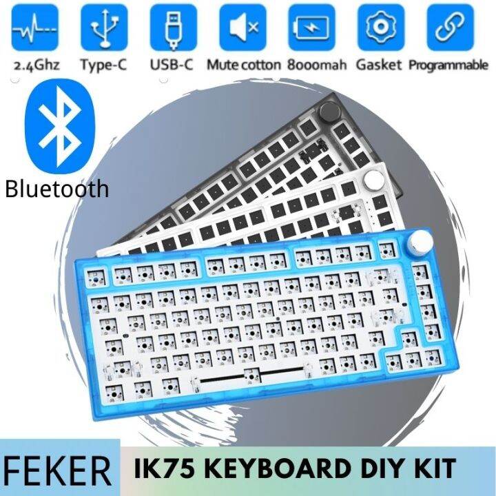 3 Mode FEKER IK75 V3 kit GMMK Pro 75 Mechanical Keyboard DIY Kit Hot
