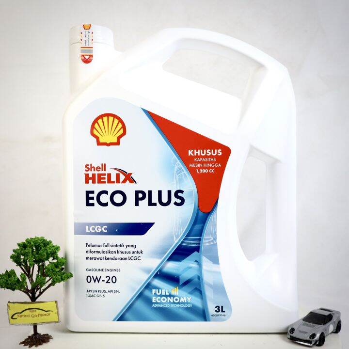 Shell Eco Plus W Liter Oli Mesin Mobil Lcgc Full Sintetik Lazada