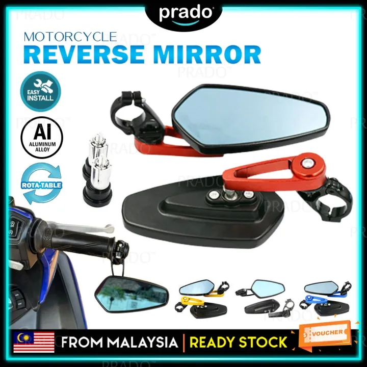 PRADO Aluminum Side Mirror Motorcycle Handle Mirror Motor Side Mirror
