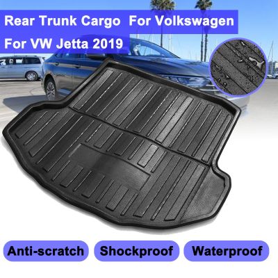 สำหรับ VW Jetta 2019รถ Cargo Liner Boot สำหรับ VolkswagenTray ด้านหลังฝาครอบ Matt Mat พรมปูพื้น Kick Pad Mat