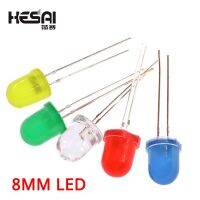 0.5w 8mm 5 color Ultra-Bright LED 3.7V White Yellow Blue Green Red Light Lamp Emitting Diodes High Brightness Electrical Circuitry Parts