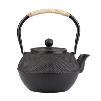 UPORS Cast Iron Teapot 00ML Japanese Iron Tea Pot with Stainless Steel Infuser Tea Kettle for Boiling Water Oolong Tea