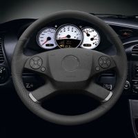 Black Artificial Leather Car Steering Wheel Cover for  Mercedes-Benz E-Class W212 E 200 260 300 2009-2013