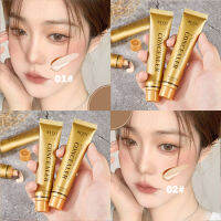 เครื่องแต่งหน้ากันน้ำคอนซีลเลอร์ Dark Circles Foundation ครีมยาวนานขนาดเล็กหลอดทองเครื่องสำอางคอนทัวร์20G