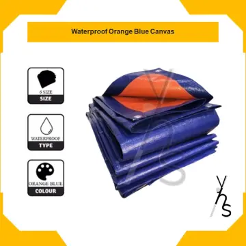 PE Tarpaulin High Quality Waterproof Canvas (Blue Orange Color