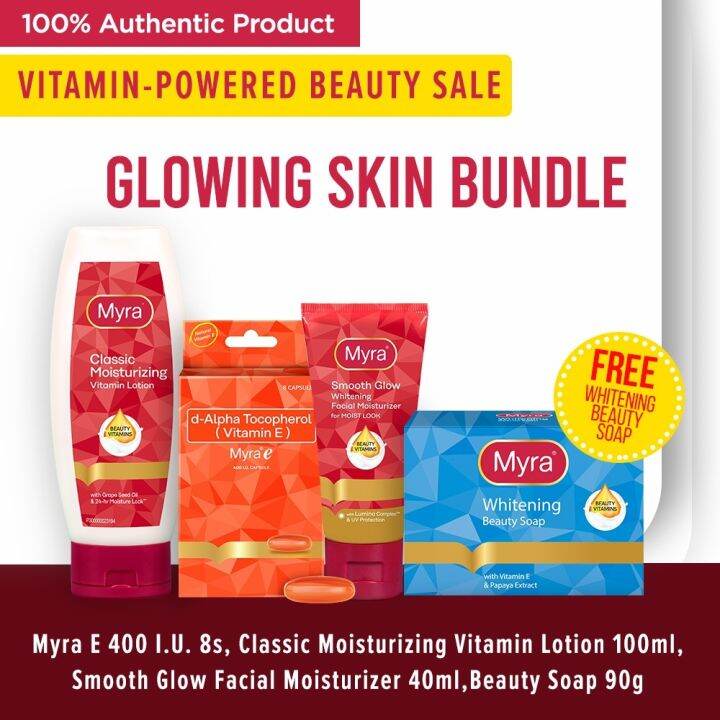 Tiger's store Myra Glowing Skin Bundle Promo Lazada PH