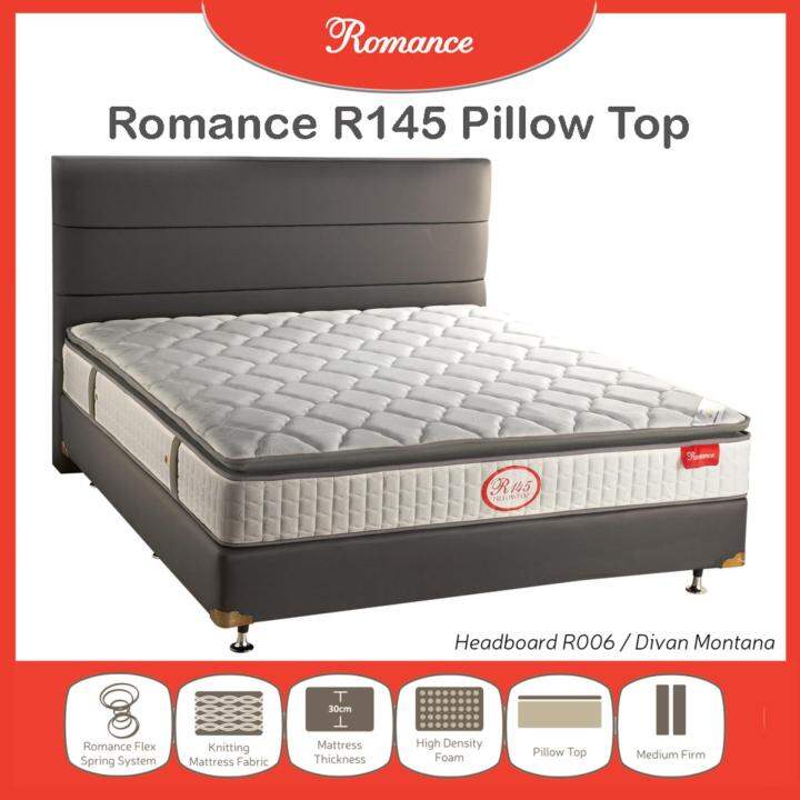 Romance R145 Spring bed Romance R-145 Pillowtop 100x200 Set | Lazada Indonesia