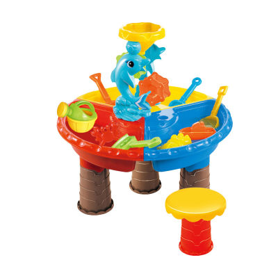 Summer Beach Toys for Children Sand Water Table Set Outdoor Garden Sandbox Set Toddler Play Sand Table Kids Outdoor Play Water