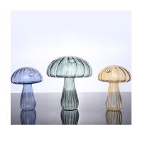 Mushroom Aromatherapy Bottle Home Hydroponics Flower Arrangement Creative Simple Glass Vase Tabletop Decoration