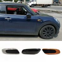 Car Flashing 1 Pair Dynamic LED Fender Marker Light Side Marker Lamp Amber light smoke lens For Mini Cooper F55 F56 F57