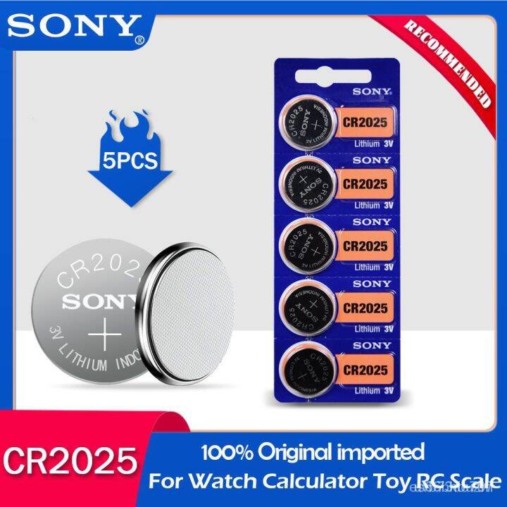 5pcslot sony CR2025 100 Original3V Lithium Watch Remote Control