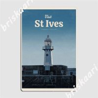 เยี่ยมชม St Ives ป้ายโลหะผับโรงรถ Club ที่กำหนดเองแผ่นโปสเตอร์ดีบุก  （Stock size: 20cm * 30cm）