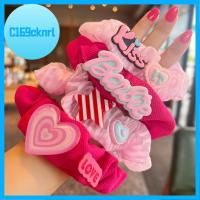 C169CKNRL สีทึบทึบ ตุ๊กตาบาร์บี้ scrunchie แฟชั่นสำหรับผู้หญิง อีลาสติก เชือกมัดผม ที่มัดผม หางม้าหางม้า ยางรัดผม สำหรับผู้หญิง