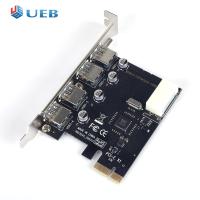 4พอร์ต USB การ์ดขยาย PCIE Riser PCI Express PCIe USB 3.0อะแดปเตอร์ฮับความเร็วสูงสำหรับคอมพิวเตอร์