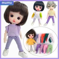 MUMU 5สี 1/12ตุ๊กตา BJD เสื้อผ้าลำลองตุ๊กตา กางเกงลายทาง เสื้อผ้าตุ๊กตา กางเกงขายาวตุ๊กตา กางเกงตุ๊กตาแฟชั่น