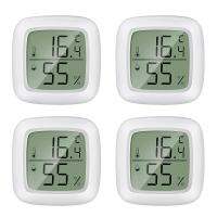 Hygrometer Indoor Digital Pack of 4 Mini LCD Humidity Meter Indoor Humidity Detection for Baby Room, Senior Room