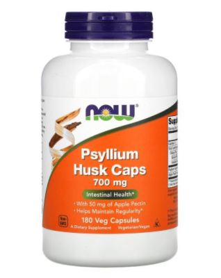 NOW Foods, Psyllium Husk Caps, 700 mg, 180 Veg Capsules