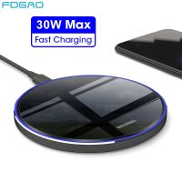 FDGAO 30W Wireless Charger For iPhone 14 13 12 11 Pro XS X XR 8 Type C Induction Fast Charging Pad for Samsung S22 Xiaomi mi 13