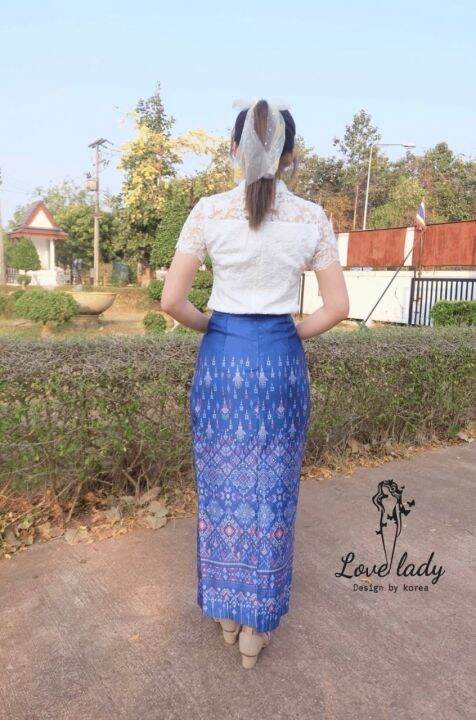 2xl-4xl-ส่งฟรี-ชุดไทย-งานป้าย-love-lady-เสื้อลูกไม้-ผ้าถุง-ชุดไทยประยุกต์-ชุดผ้าไทยไปงาน-ชุดไปงานบวช-ผญ-ชุดไทยผู้หญิง-ชุดเจ้าสาว