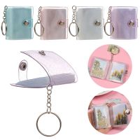 Portable Mini Photo Albums 2 Inch Photos Holder For Photos Cards Receipt Holder Stationery Key Chain