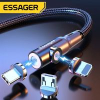 Essager แม่เหล็กชาร์จเร็ว,Xiaomi Samsung สายสำหรับ iPhone ไมโคร USB แม่เหล็กประเภท C สายชาร์จโทรศัพท์มือถือแม่เหล็ก