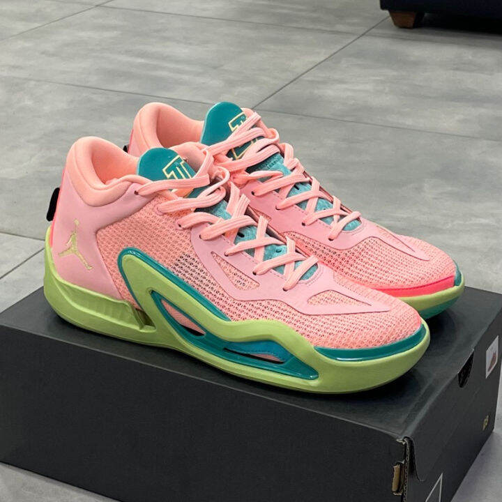 JT 1 Jayson Tatum Sports Basketball Shoe Pink Lemonade Colorway High ...