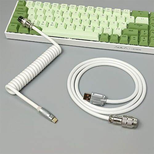 Mechanical Keyboard Coiled Cable Wire Type C USB Cable Custom Gaming