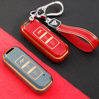 Gold Edge TPU รถ Remote Key Case กระเป๋า Shell สำหรับ Wuling Hongguang S Baojun 510 730 360 560 RS-5 530 630อุปกรณ์เสริม