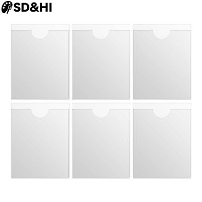 hot！【DT】▦❒✽  10pcs Card Cover Durable Plastic Self-Adhesive Windshield Holder Organizing Label Car Sticker