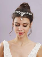 【CW】 Wedding Hair Accessories Bridal Headband Ornaments Rhinestone Tiaras Headwear Pageant Forehead