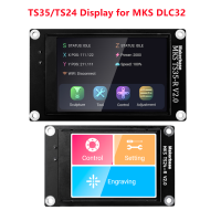 Makerbase MKS TS35 TS24 touch screen TS3.5 TS2.4 TFT LCD shield for MKS DLC32 V2.1 control card 32 bit cnc offline controller