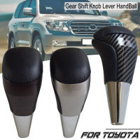 สำหรับ Toyota Land Cruiser 200 FJ200 LC200 2016 2017 2018 2019 2020รถหนังไม้คาร์บอนไฟเบอร์เกียร์ Shift Knob อุปกรณ์เสริม