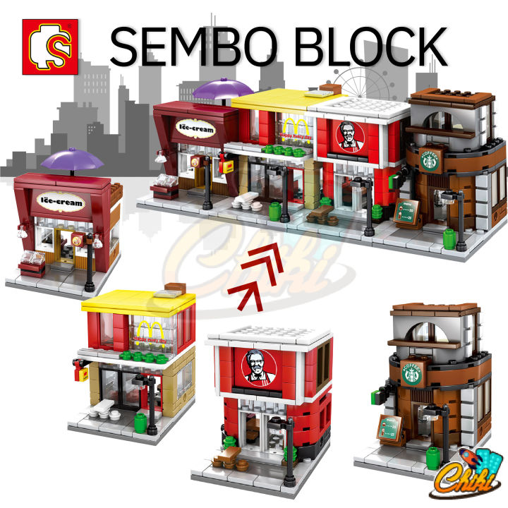 ตัวต่อร้านค้า-sembo-block-ร้านค้า-streetview-set-2