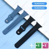 （Bar watchband）สายซิลิโคน42มม. 38มม. ForWatch สาย44มม. 40มม. Series 7 6 5 4 3 2SE Correa สายนาฬิกาสมาร์ท45มม. 41มม. สร้อยข้อมือ