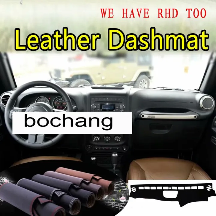 bochang) For Jeep Wrangler (jk) 2006 2016 2008 2015 2014 Leather Dashmat  Dashboard Cover Dash Sunshade Carpet Custom Car Styling Lhd+rhd | Lazada PH