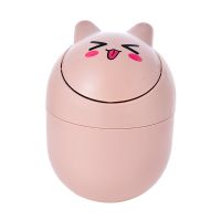 Flip Trash Can Desktop Mini Garbage Sundries Storage Box Living Room Bedroom Kitchen Office Study Cars Household Dustbin