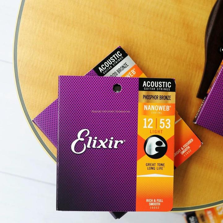 elixir-sts-ไฟฟ้าที่ต้องการรุ่นใหม่12052-12002-11002กรดฟอสฟอริกเสียงทองชิ้นส่วนกีต้าร์12ชิ้น-แพ็ค-gratis-ongkir