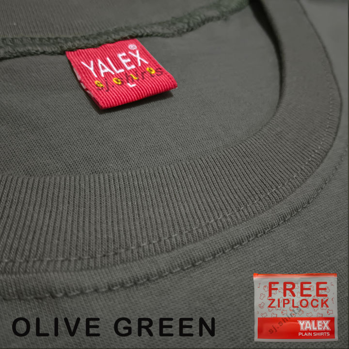 YALEX Plain T-Shirt ROUND NECK for Men and Women Olive Green | Lazada PH