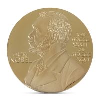 【Big-promotion】 KUBMart mall ศิลปะของที่ระลึกเก็บของที่ระลึกคอลเลคชั่นศิลปะสะสมสีทอง Alfred Bernhard Nobel