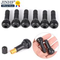 New 5PCs/set Black TR413 Tubeless Car Wheel Tire Valve Stems with Caps Tyre Rubber Valves With Dust Caps Valve Stems  Caps  Adapters