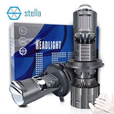 Stella Mini Lens LED H4 H7 Headlight Bulbs for Car/Motorcycle Projector Headlamp Canbus No Error Hi/Low Beam 120W 18000Lm New Bulbs  LEDs  HIDs
