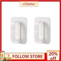 N73VHRHM 2ชิ้นวัสดุ ABS อเนกประสงค์แบบตกแต่งห้องน้ำทอรอยด์ที่แขวนติดผนังทนได้อย่างแข็งแรงมีกาวในห้องน้ำ