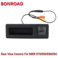 Bonroad มุมมองด้านหลัง Camara สำหรับ E60 E90กล้องมองเวลาถอยหลังการมองเห็นได้ในเวลากลางคืน HD สำหรับสำรองข้อมูลกล้องดีวีดีพร้อมสายที่จอดรถ