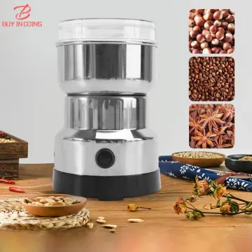 2-In-1 Electric Coffee Grinder Kitchen Cereals Nuts Beans Spices Grains  Grinder Machine Multifunctional Portable