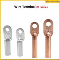 5/10Pcs  DT Type Copper Terminal ลวดทองแดงหุ้มดีบุกขั้วต่อทองแดงขั้วต่อสายต่อขั้วขั้วแรงดันเย็นหลุม DT-10จมูก/16/25/35/50/50/70/95ตาราง