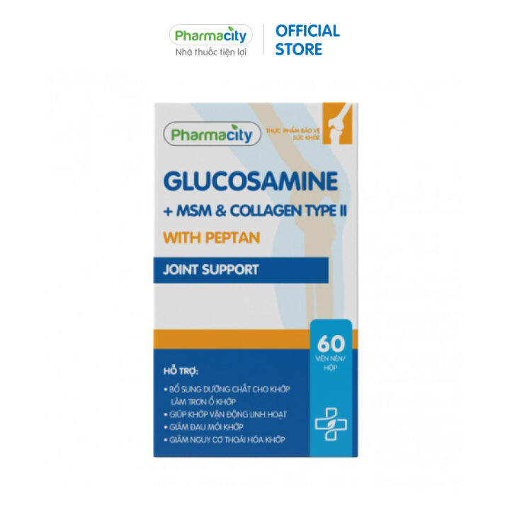 Thực phẩm bảo vệ sức khỏe Glucosamine + MSM & Collagen Type II With