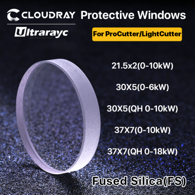 Ultrarayc เลเซอร์ป้องกัน Windows 21.5 × 2/30 × 5/37 × 7เลนส์ออปติกสำหรับ Precitec Procuttor และ Lightcutter &amp; Solidcutter หัว0-18Kw