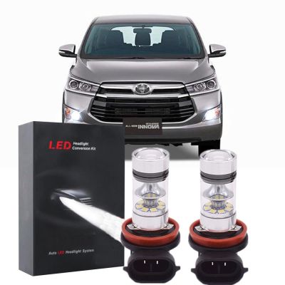 หลอดไฟตัดหมอกซีนอน LED 6000K สีขาว สําหรับ Toyota Innova 2016 2017 2018 2019 2 ชิ้น 2PCS